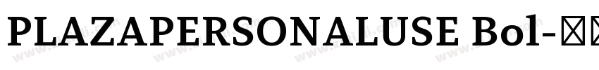 PLAZAPERSONALUSE Bol字体转换